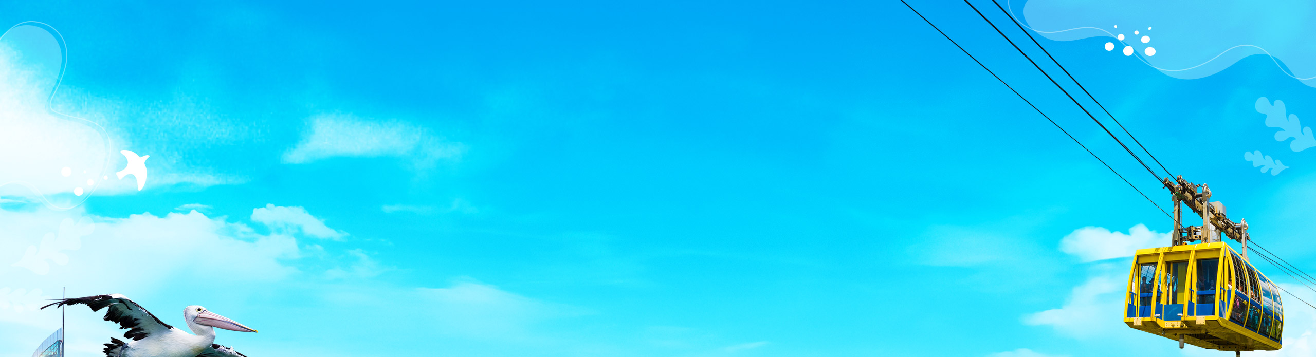 澳洲印象,左邊是黃金海岸高樓,右邊是雪梨灣與雪梨歌劇院