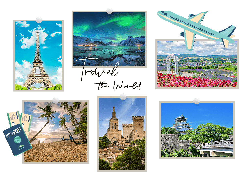 travel the world，多國景點照片
